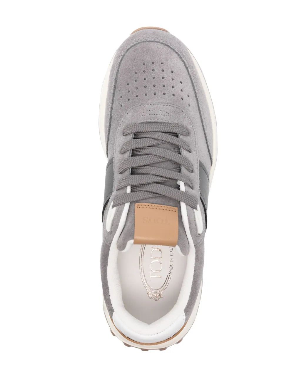 Tod'S Leather-Trim Suede Sneakers