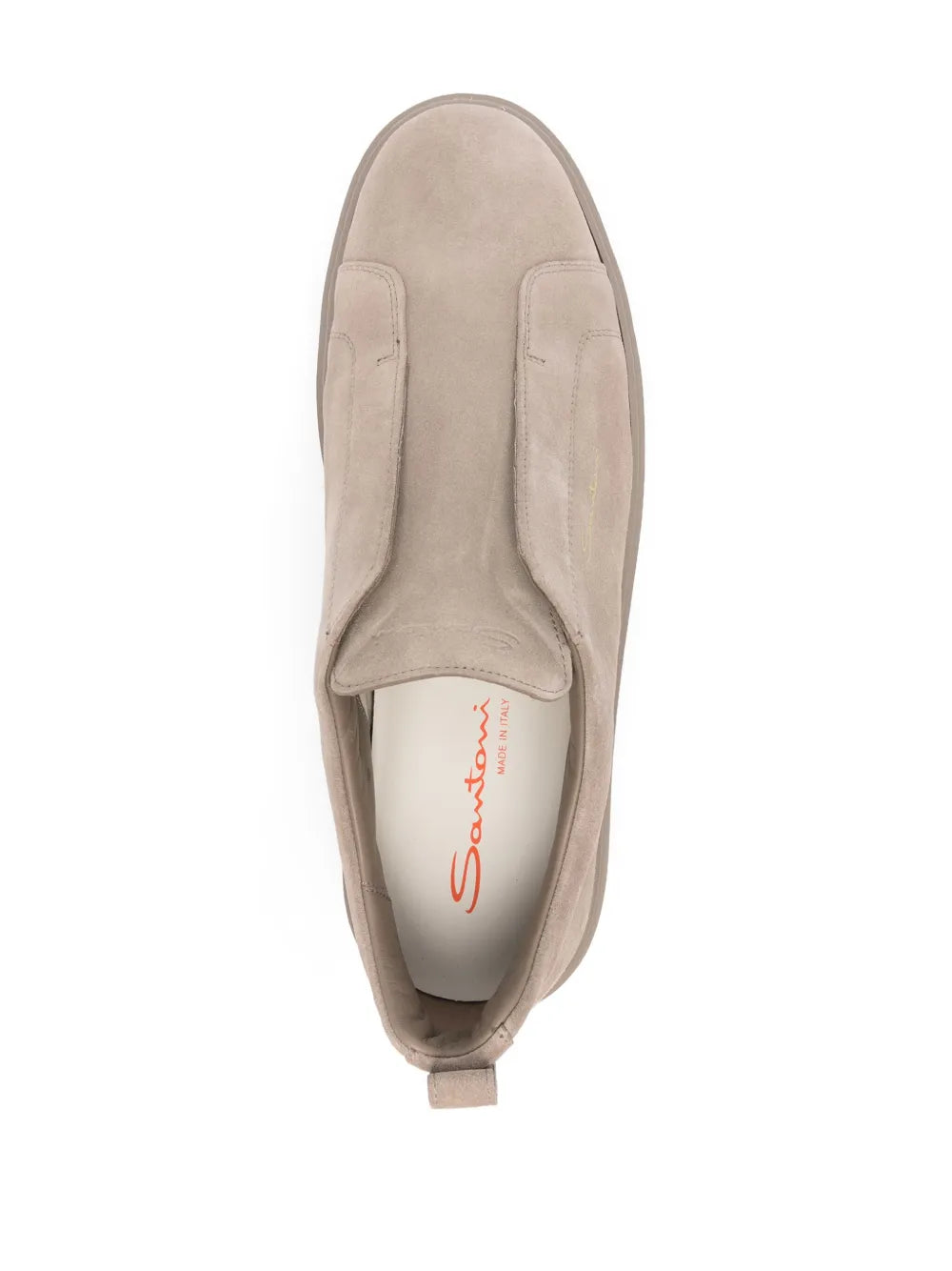 Santoni Suede Slip-On Sneakers
