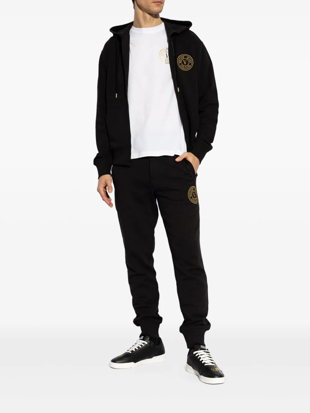 Versace Jeans Couture Logo-Embroidered Sneakers