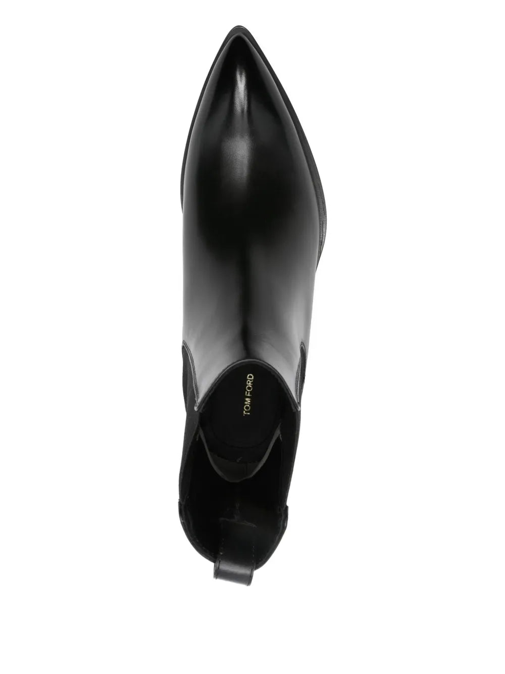 Tom Ford Leather Pointed-Toe Chelsea Boots