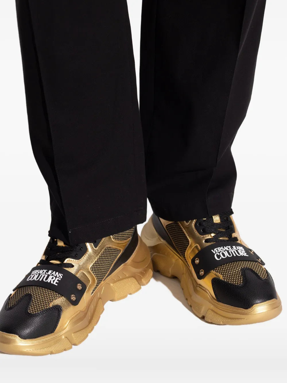 Versace Jeans Couture Logo-Strap Sneakers