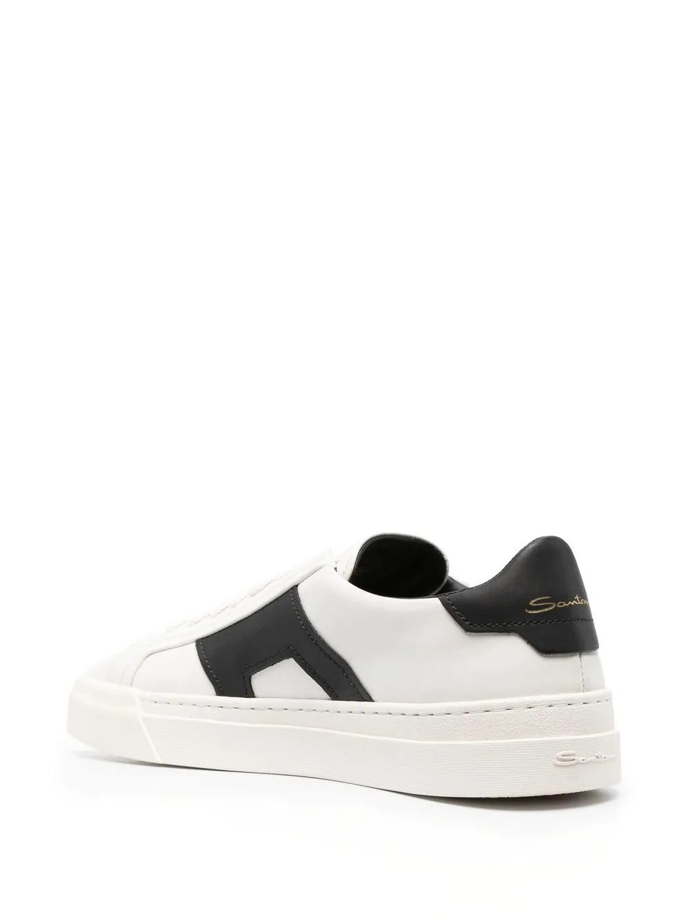 Santoni Leather Low-Top Sneakers