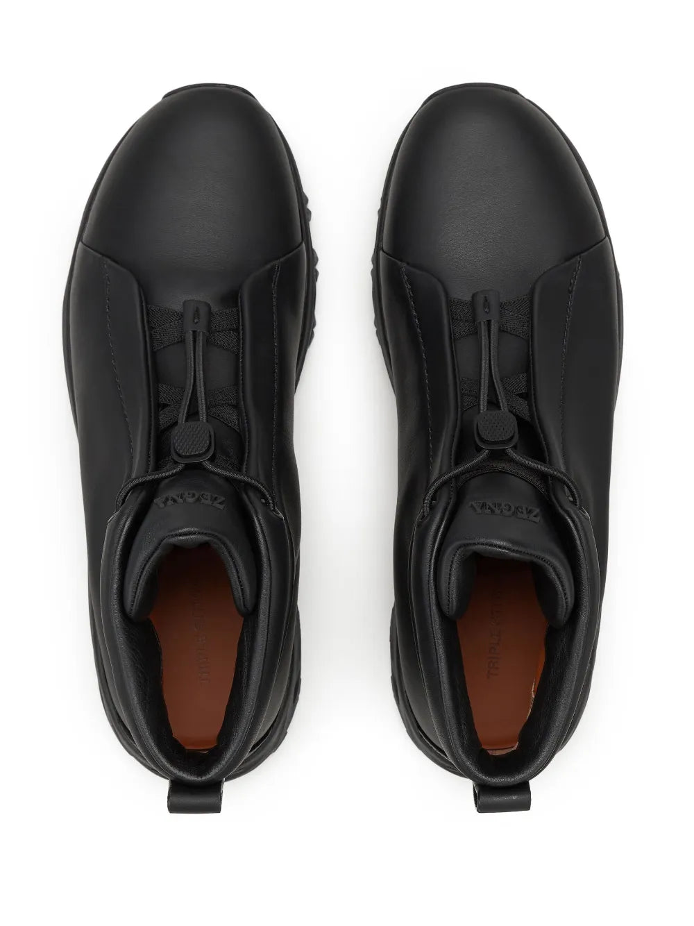 Zegna Triple Stitch Vetta Leather Sneakers