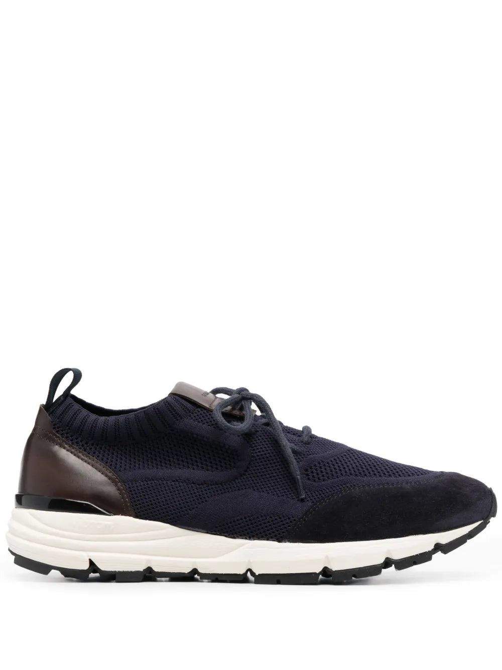 Scarosso Knitted-Upper Suede Sneakers