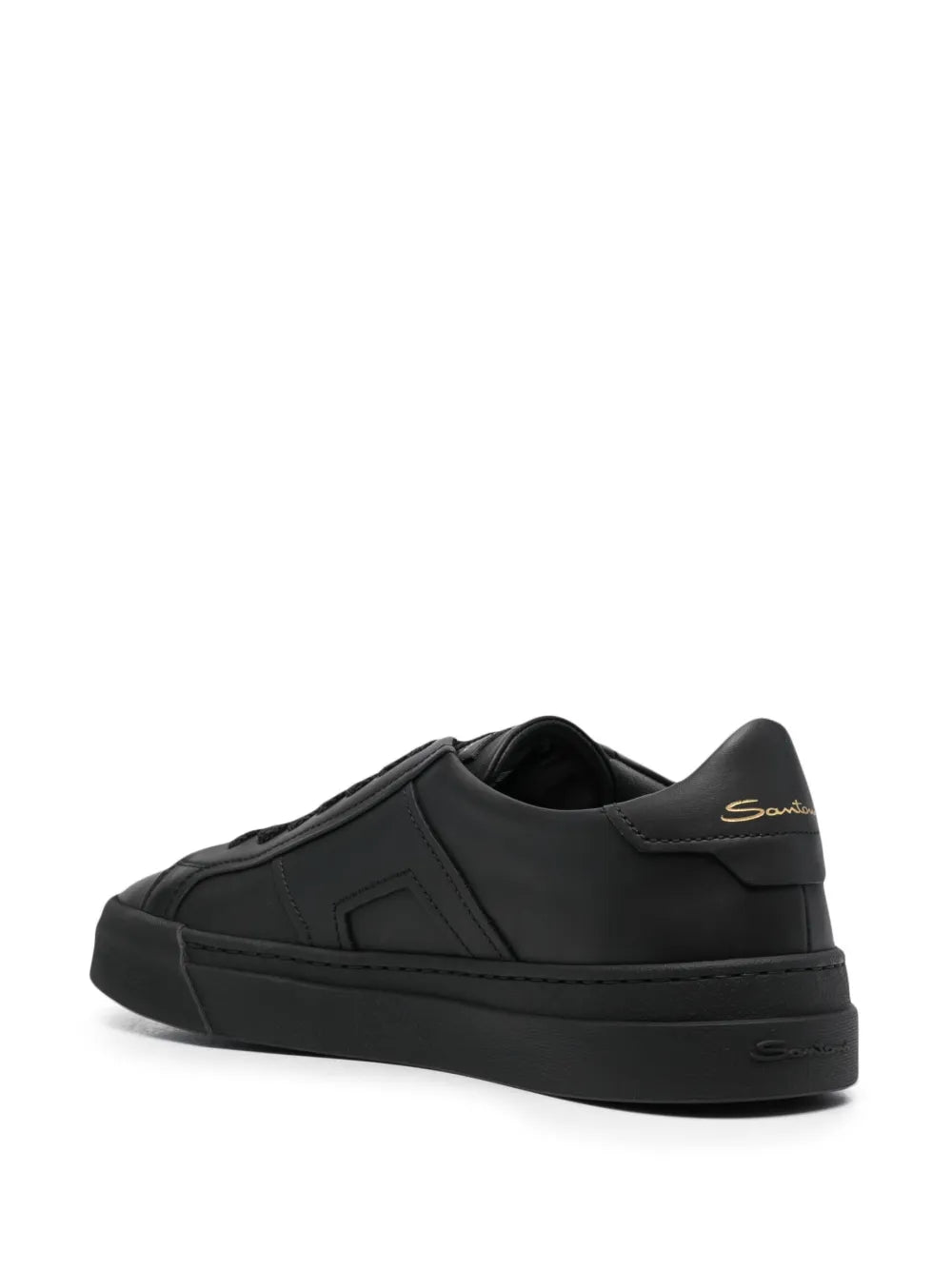 Santoni Leather Low-Top Sneakers
