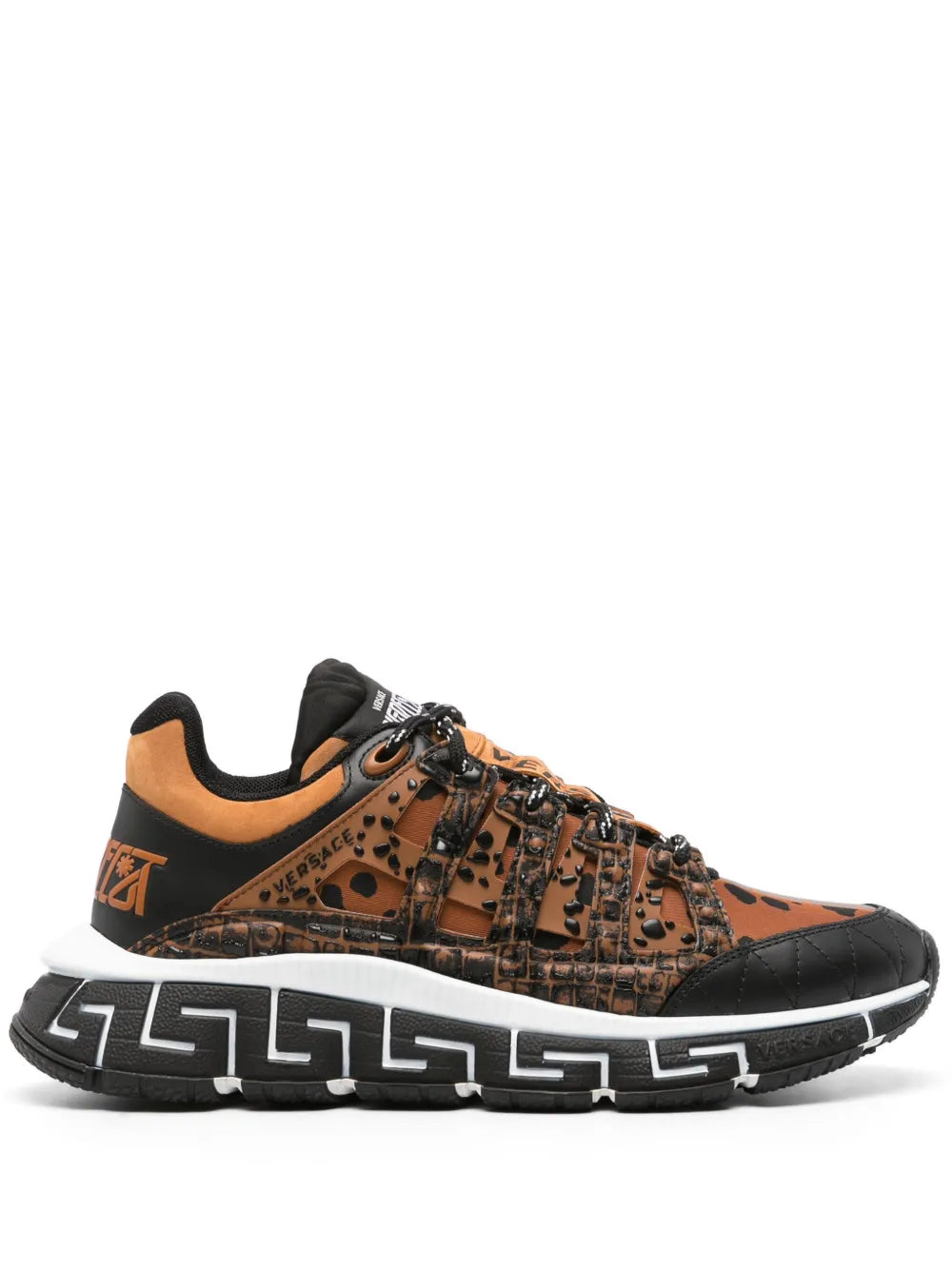 Versace Trigreca Dalmatian-Print Sneakers