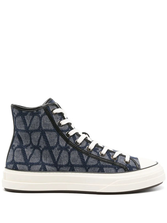 Valentino Garavani Vlogo Signature High-Top Sneakers