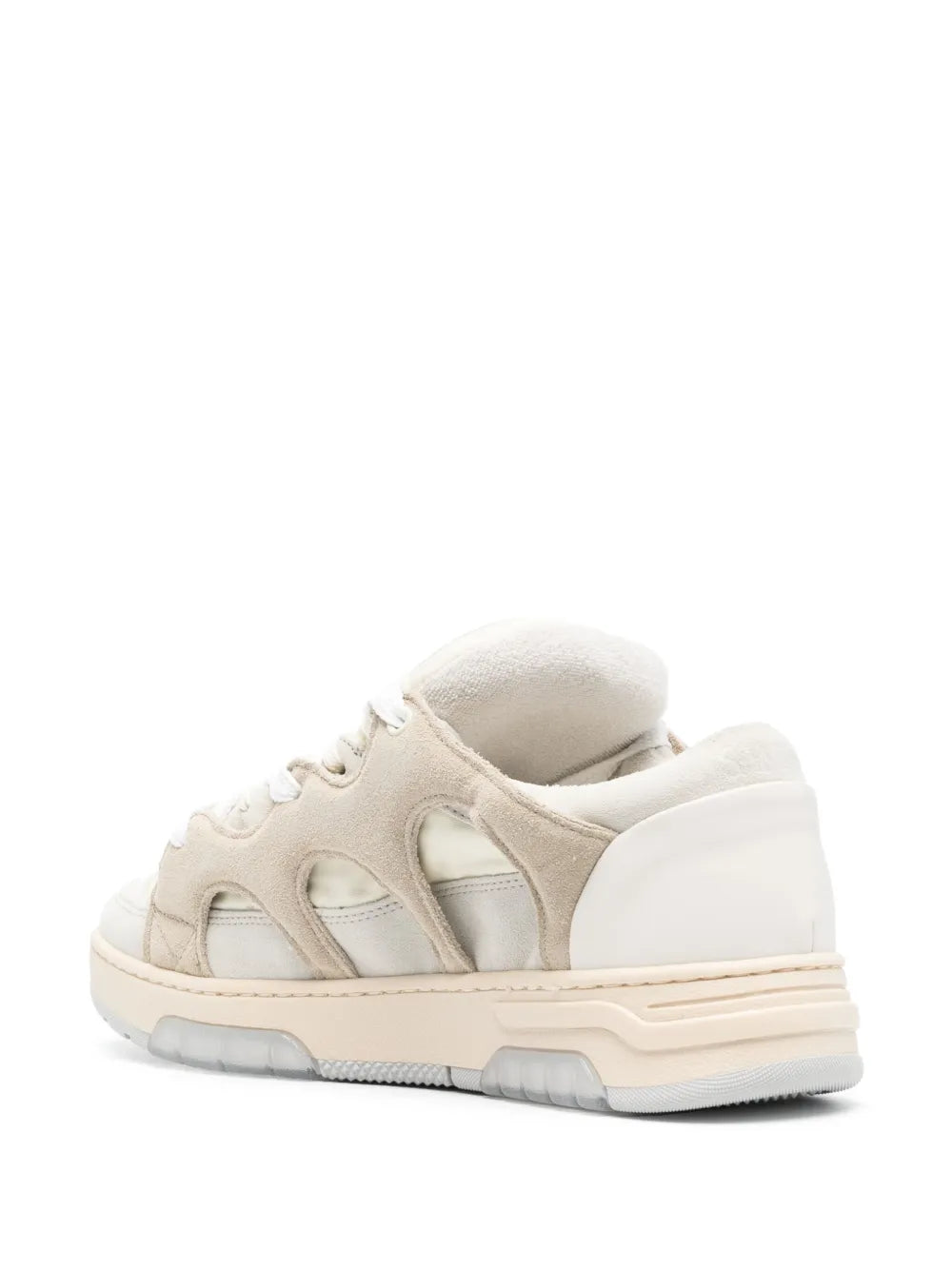 Santha Panelled Padded Leather Sneakers
