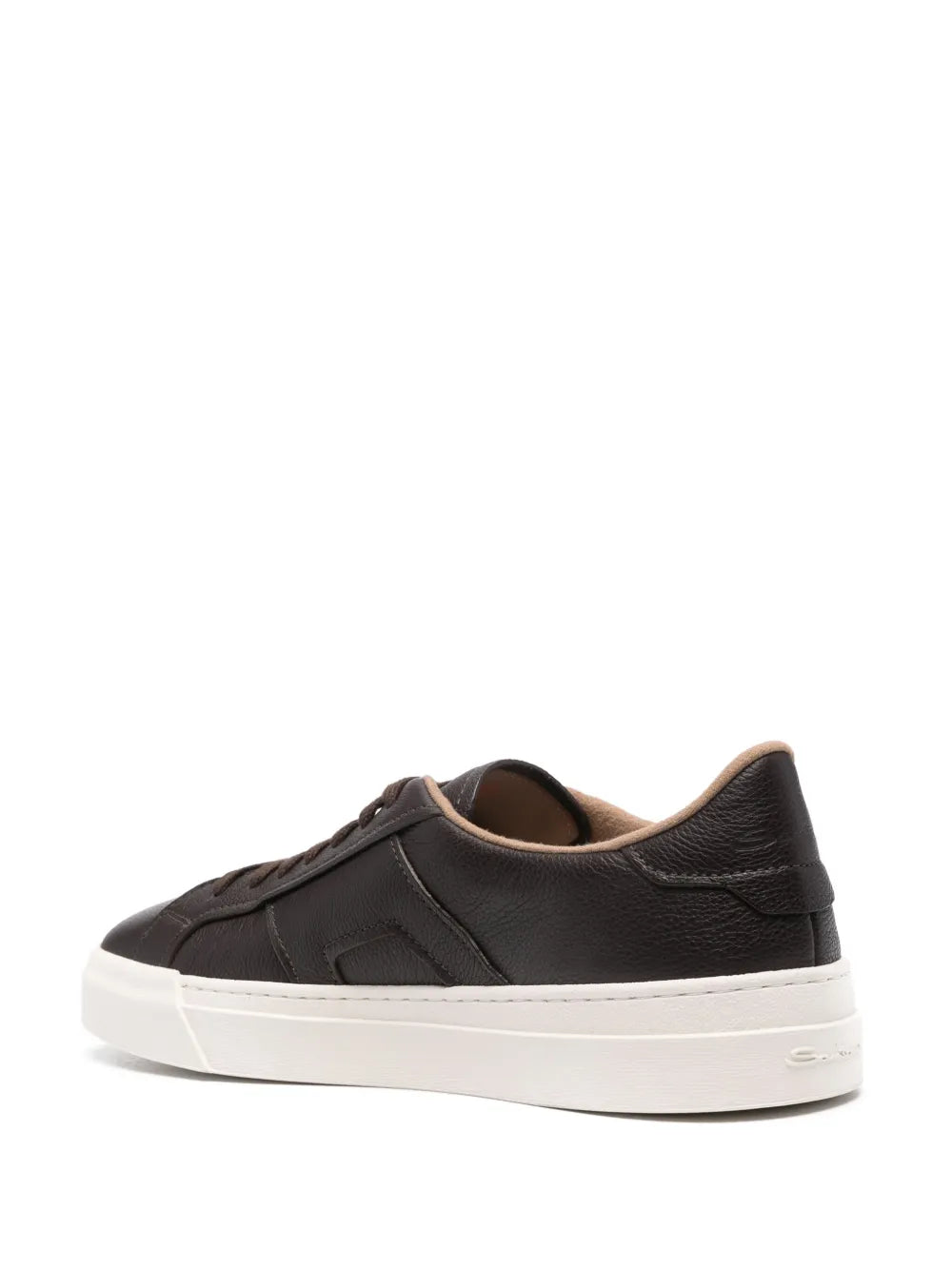 Santoni Lace-Up Leather Sneakers