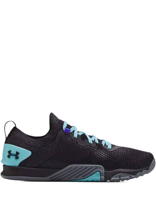Under Armour Tribase Reign 3 Black Turquoise Sneakers