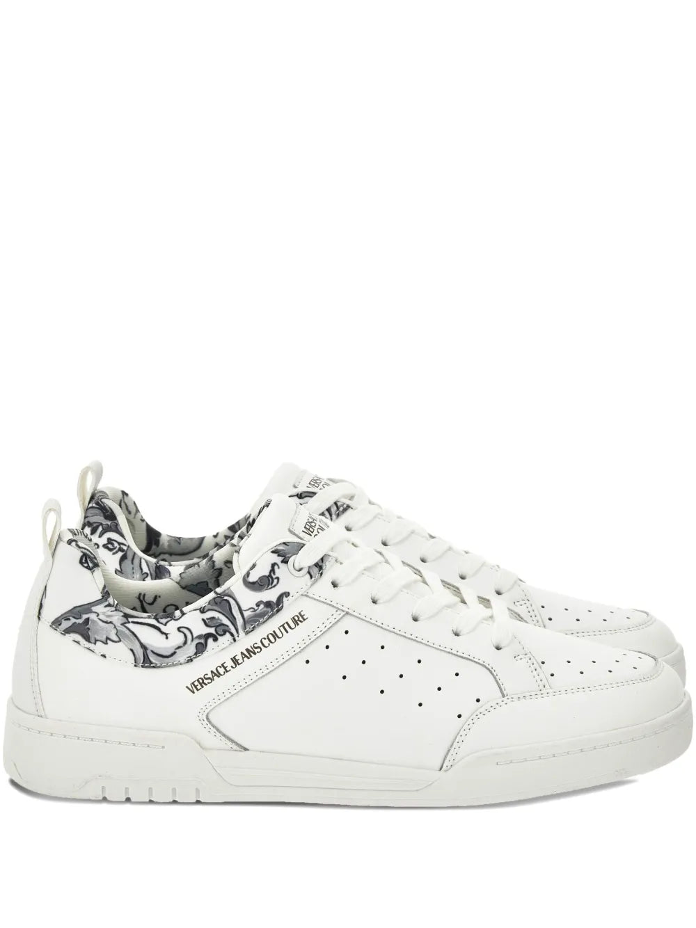 Versace Jeans Couture Barocco-Print Perforated Sneakers