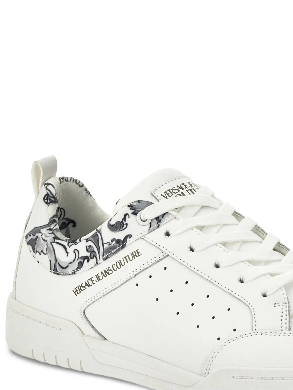 Versace Jeans Couture Barocco-Print Perforated Sneakers