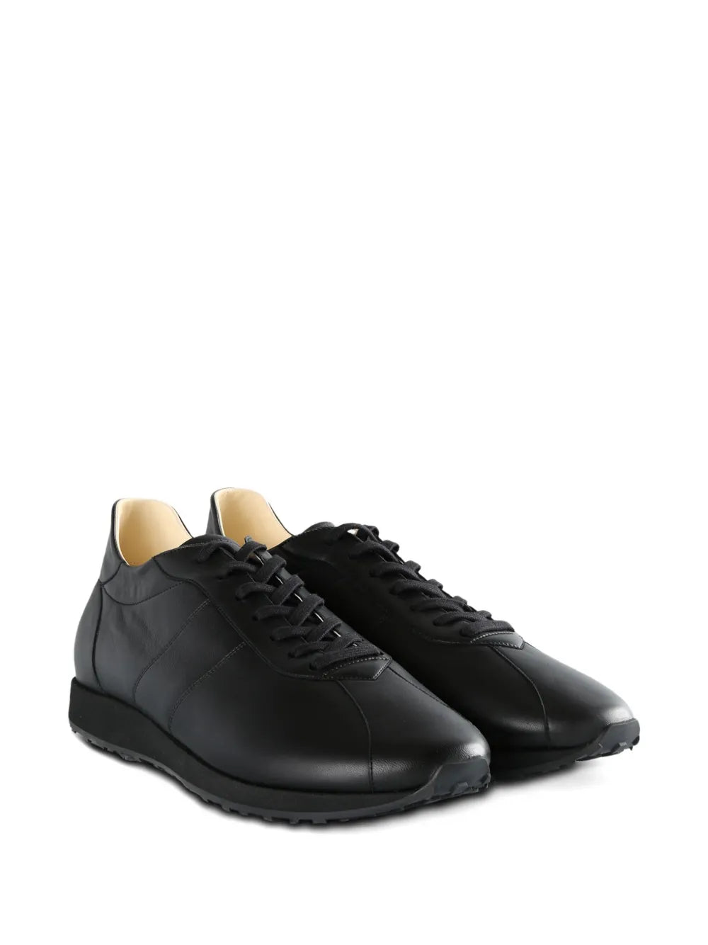 The Row Leather Lace-Up Sneakers