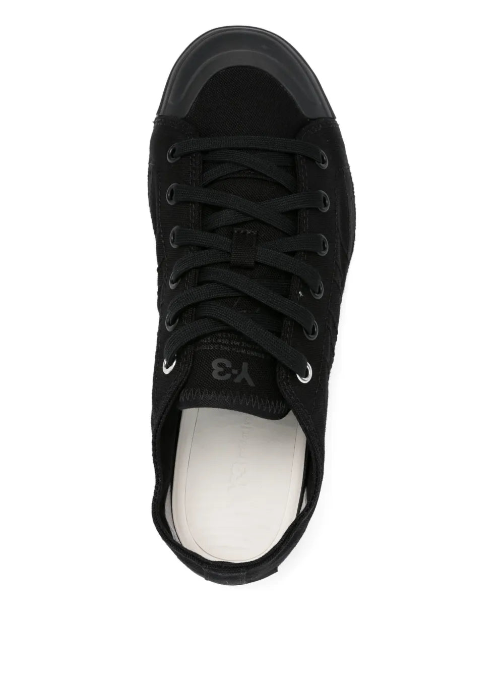 Y-3 Nizza Lo Three-Stripe Lace-Up Sneakers