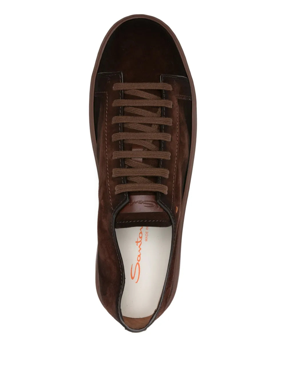 Santoni Suede Lace-Up Sneakers