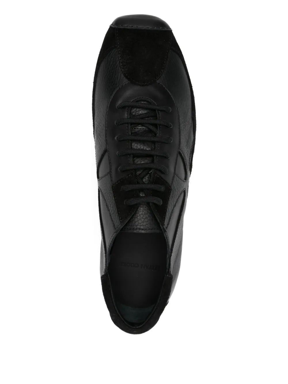 Stefan Cooke Leather Lace-Up Trainers