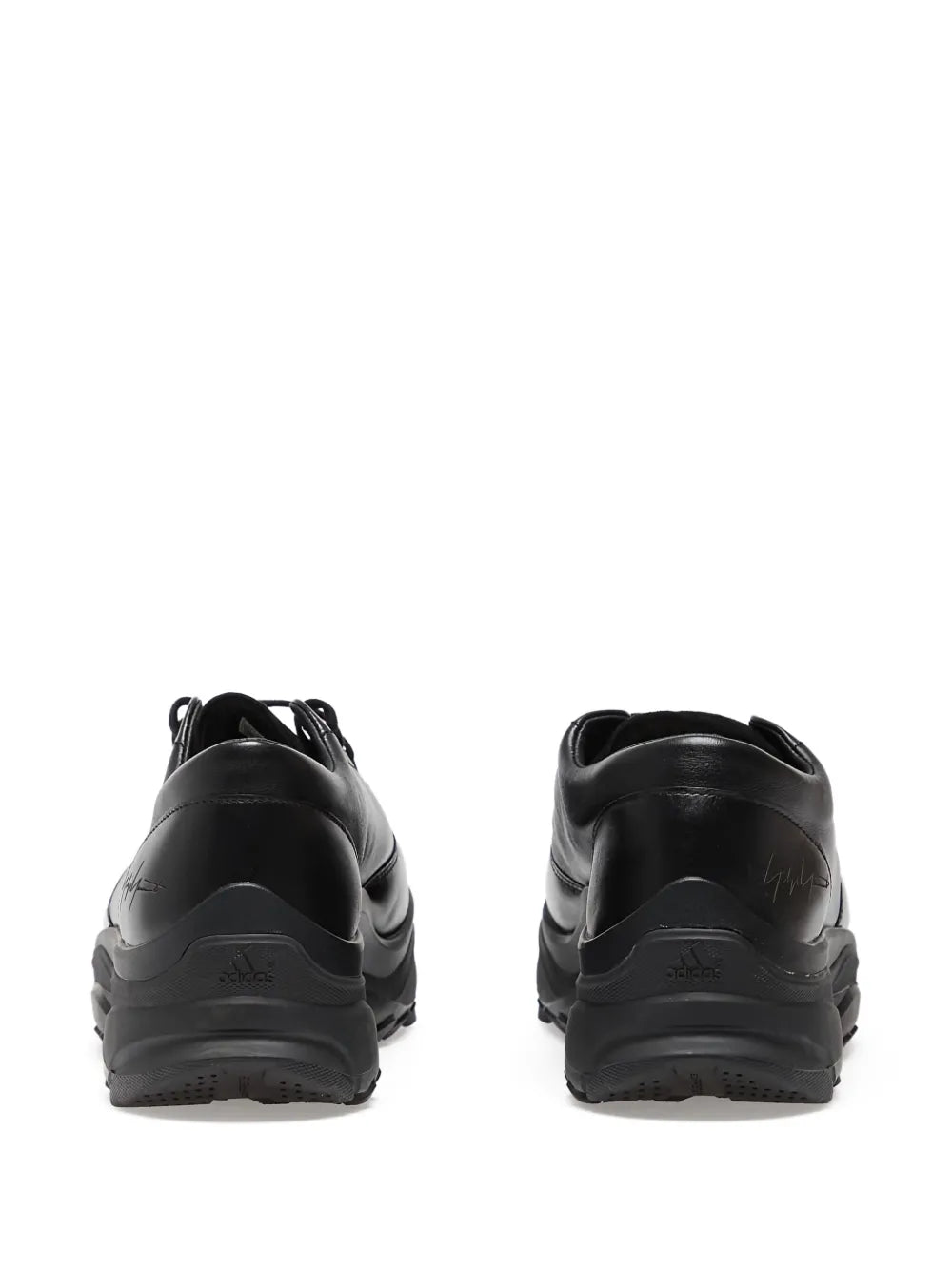 Y-3 Leather Lace-Up Trainers
