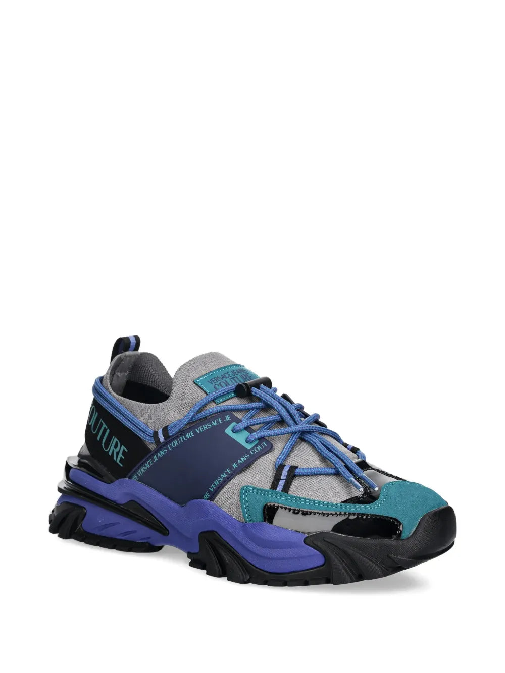 Versace Jeans Couture Lace-Up Panelled Sneakers